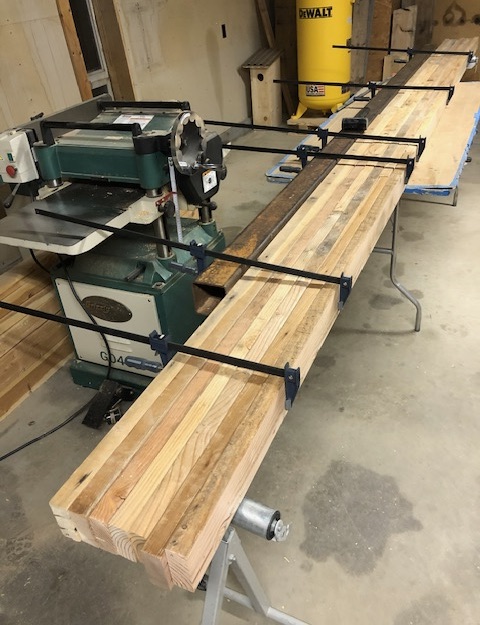 Coop timber detail — forty years of curing at elevation, dense and stable