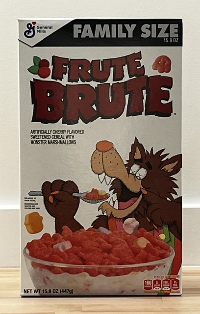 KAWS x Frute Brute limited edition Family Size cereal box — 2022 return